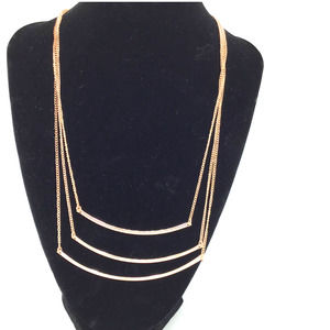 Ballet Rose Gold‎ 3 Bar Necklace